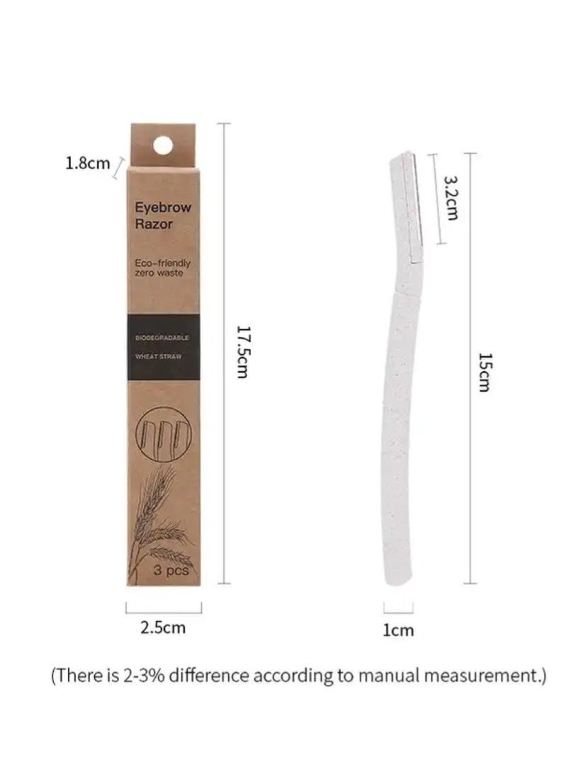 DOSCHER 3 Pcs Eyebrow Razor Ladies Razor For Facial And Body Hair Trimmer Safety - Image 5