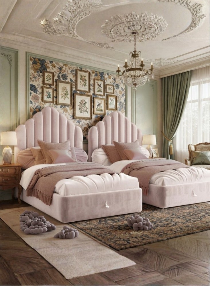 KARNAK Pixelle Kids Bed – Cream - Image 1