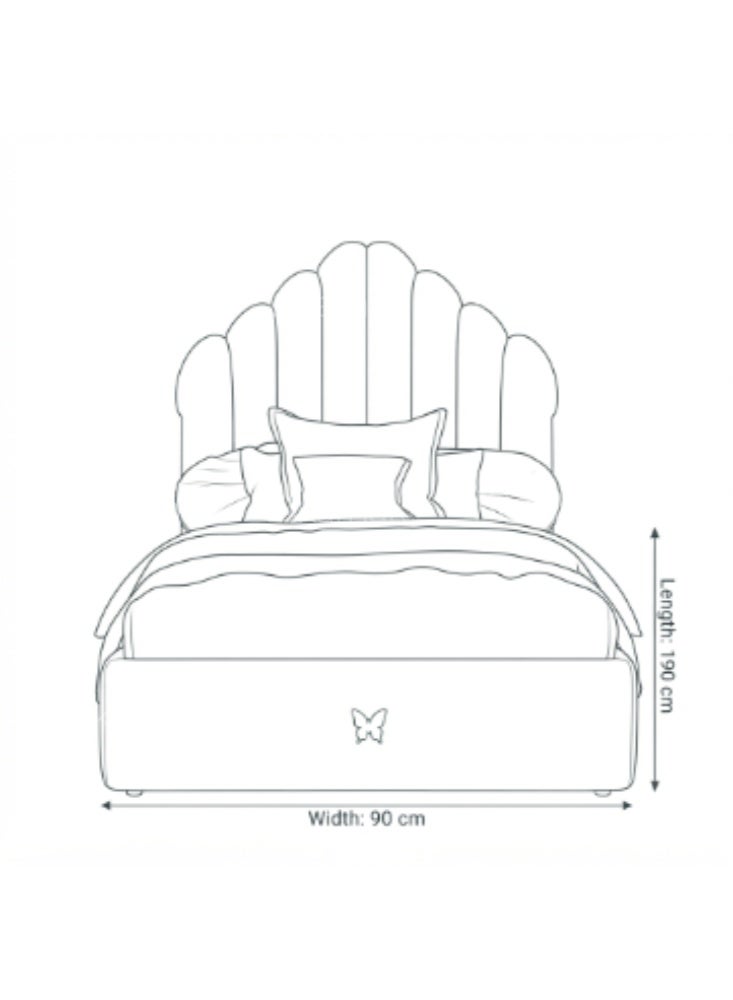 KARNAK Pixelle Kids Bed – Cream - Image 5