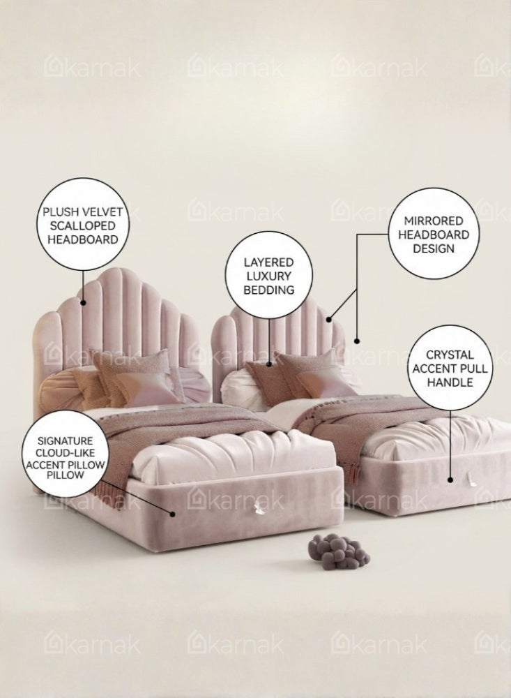 KARNAK Pixelle Kids Bed – Cream - Image 4