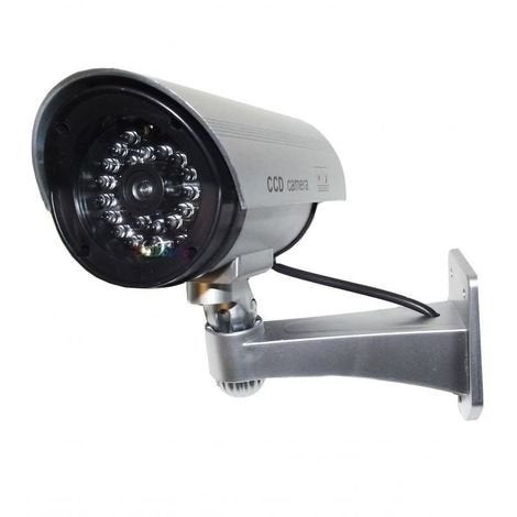 SUKHAD Security Dummy CCTV Fack Bullet Camera with LED Light Indication | Silver | Pack Of 02 - Image 4
