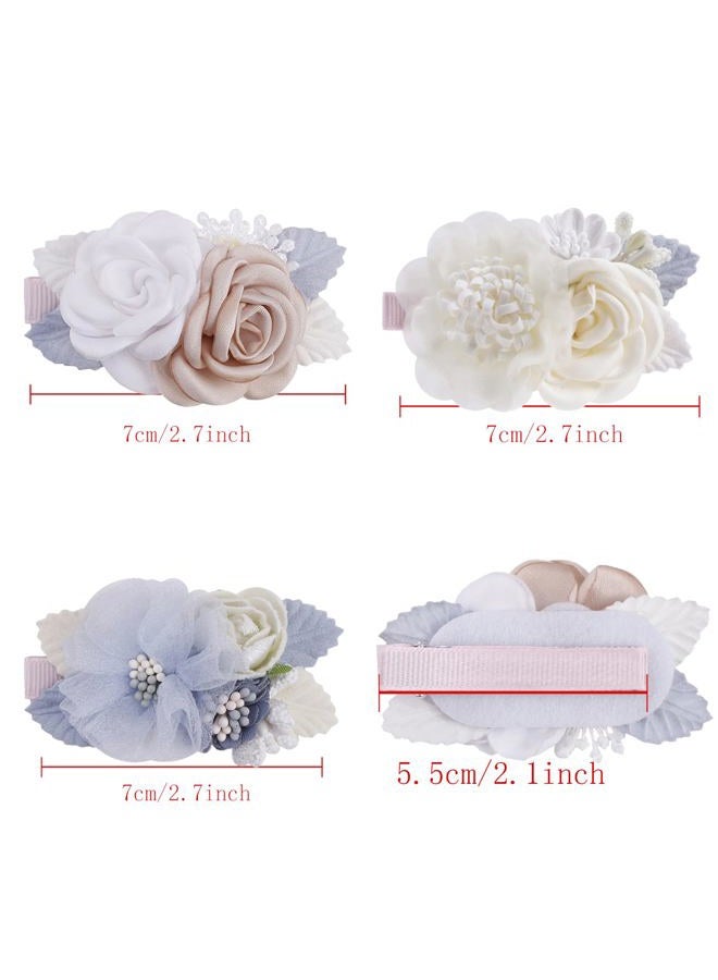 BFNAAgirl Flower Hair Clip BFNAAgirl Baby Girl Hair Bows Hair Accessories Alligator Clips for Infants Toddlers Gift (one size, flower8265) - Image 3