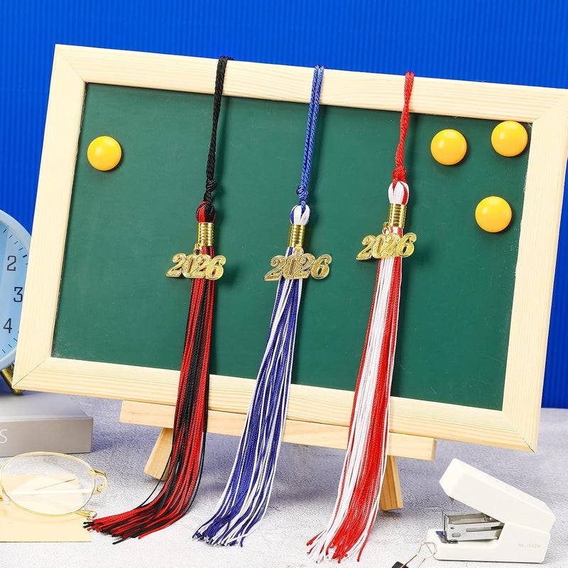 JULMELON 2025 Graduation Tassels, 1Pcs Graduation Cap Tassels 2025 Grad Graduation Tassels for 2025 Graduation Ceremonies (Royal Blue/White) - Image 4