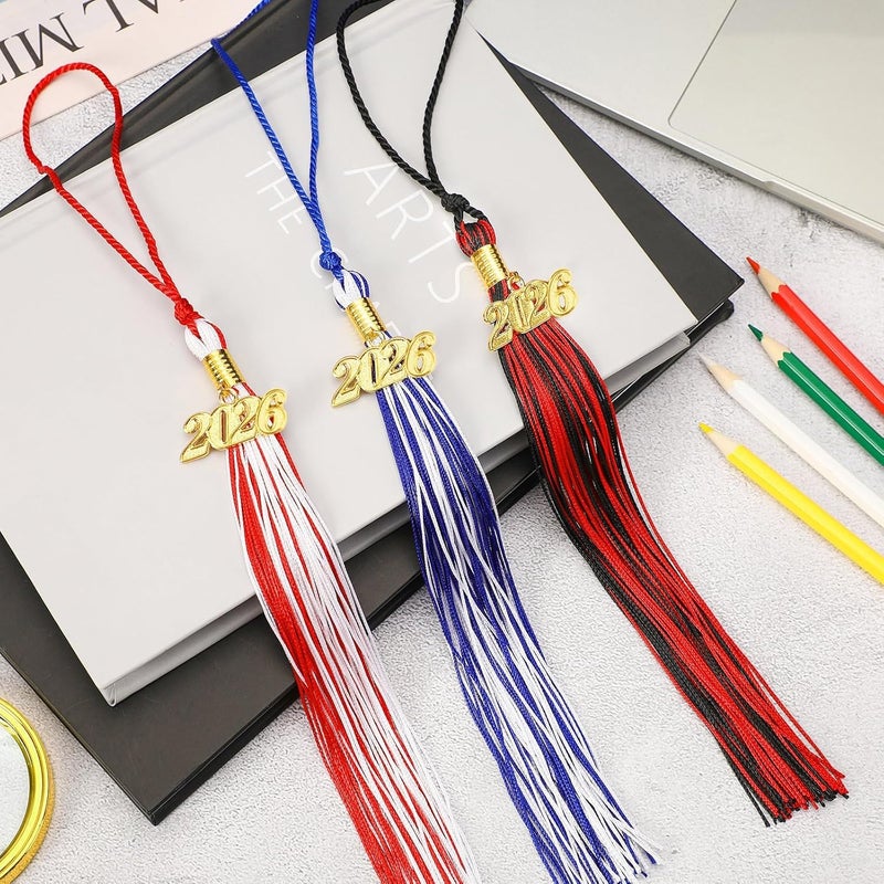 JULMELON 2025 Graduation Tassels, 1Pcs Graduation Cap Tassels 2025 Grad Graduation Tassels for 2025 Graduation Ceremonies (Royal Blue/White) - Image 5