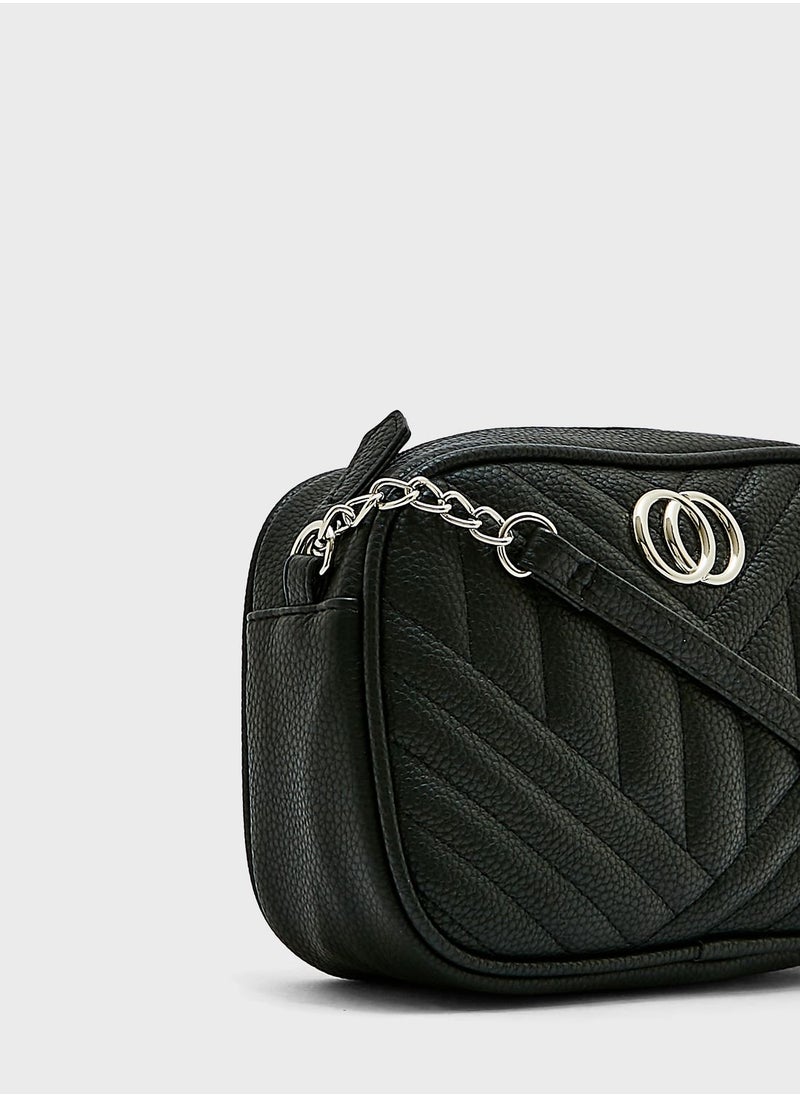 ELLA - Zig Zag Quilted Cross Body Bag - Image 1