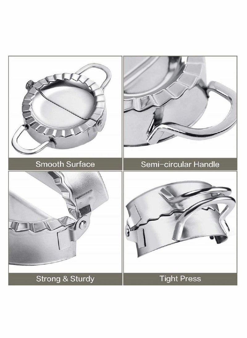 KASTWAVE صانع الزلابية، مجموعة قطع الرافيولي من ٢ ملاقط ستانلس ستيل، صانع الرافيولي، قالب صانع الزلابية، مجموعة صانع الزلابية، قوالب الزلابية (صغير + كبير) - Image 5