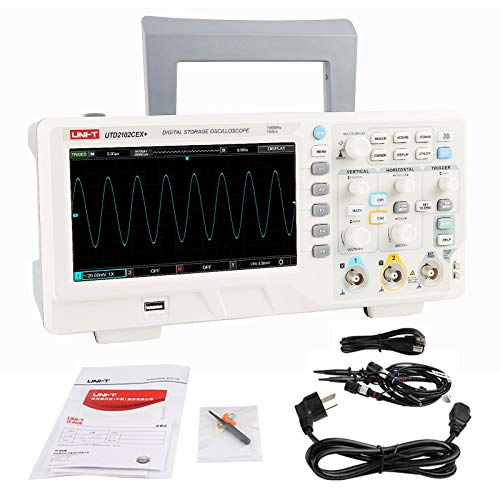 UNI-T UTD2102CEX+ High-Precision 100MHz Desktop Digital Storage Oscilloscope for Laboratory and Electronic Repair Waveform Tester - Image 1