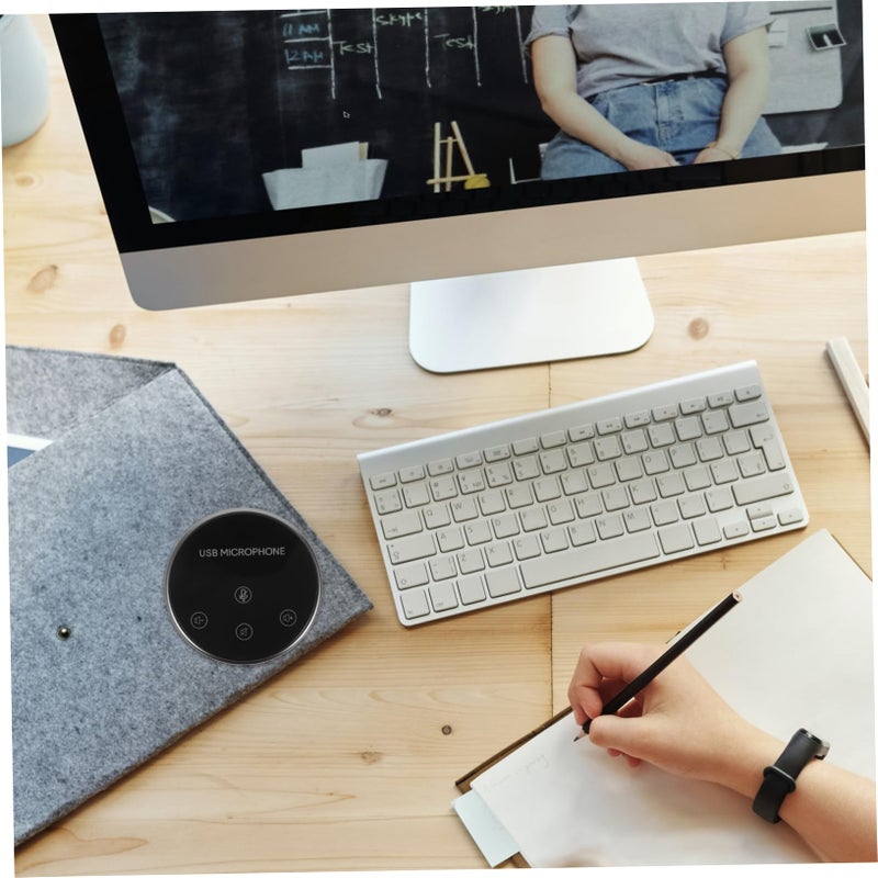 ميكروفون مؤتمر USB متعدد الاتجاهات للاجتماعات والبث والالتقاط المكتبي - Image 5