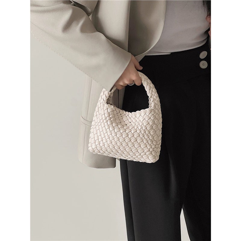 Hand-Woven Bags for Women, Small Bags, Versatile Mini Handbags, Mini Shoulder Crossbody Bucket Bags - Image 4