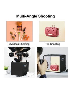 PULUZ 9.8 inch Foldable Portable Photography Light Box,Lighting Studio Shooting Tent Box with 12 Colors Backdrops  - Image 3