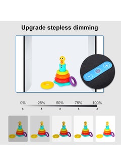 PULUZ 9.8 inch Foldable Portable Photography Light Box,Lighting Studio Shooting Tent Box with 12 Colors Backdrops  - Image 5