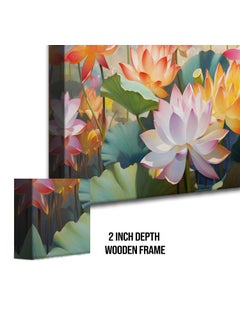 Paper Plane Design PAPER PLANE DESIGN Canvas Floral Wall Art: A Symphony of Nature's Elegance Large Size Canvas Framed Paintings For Living Room Office,Home Decor. (18 INCH X 24 INCH, D)  - Image 3