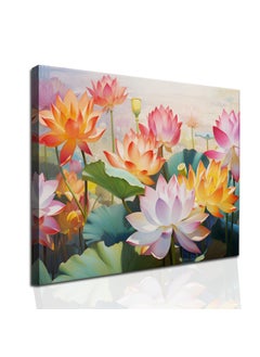 Paper Plane Design PAPER PLANE DESIGN Canvas Floral Wall Art: A Symphony of Nature's Elegance Large Size Canvas Framed Paintings For Living Room Office,Home Decor. (18 INCH X 24 INCH, D)  - Image 4
