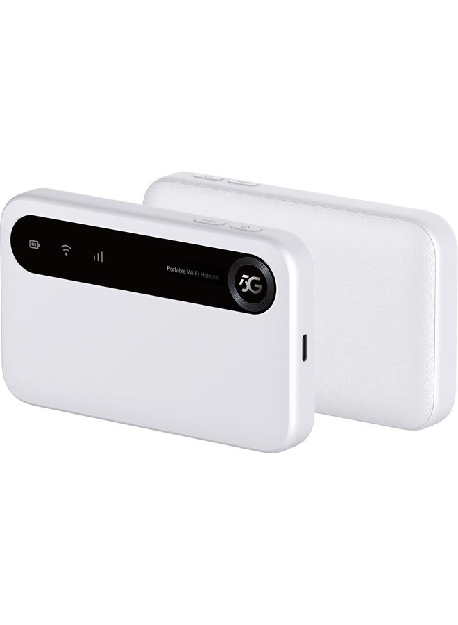 ZTE Renewed - U50 5G Portable WiFi 6 Hotspot with SIM Slot – AX1800 Dual-Band Modem Router, Unlocked, Up to 32 Devices white - Image 3