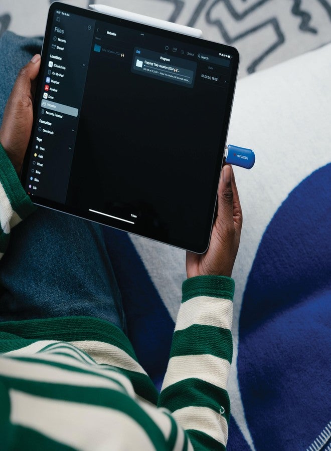 فيرباتيم محرك أقراص فلاش Plectra USB-C أزرق سعة 64 جيجابايت - Image 2