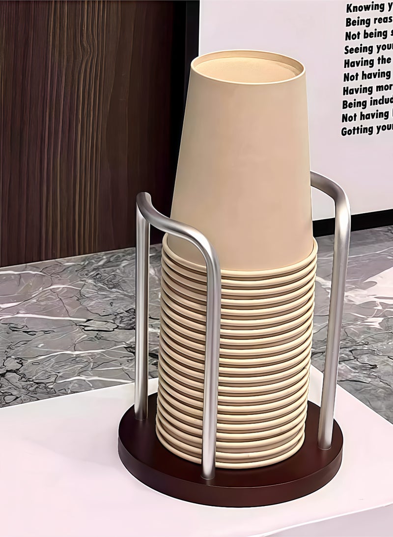 Peachjoy حامل أكواب لتوفير المساحة، رف عرض أكواب القهوة للمطابخ والمكاتب والسكن الجامعي، سهل التجميع - Image 2