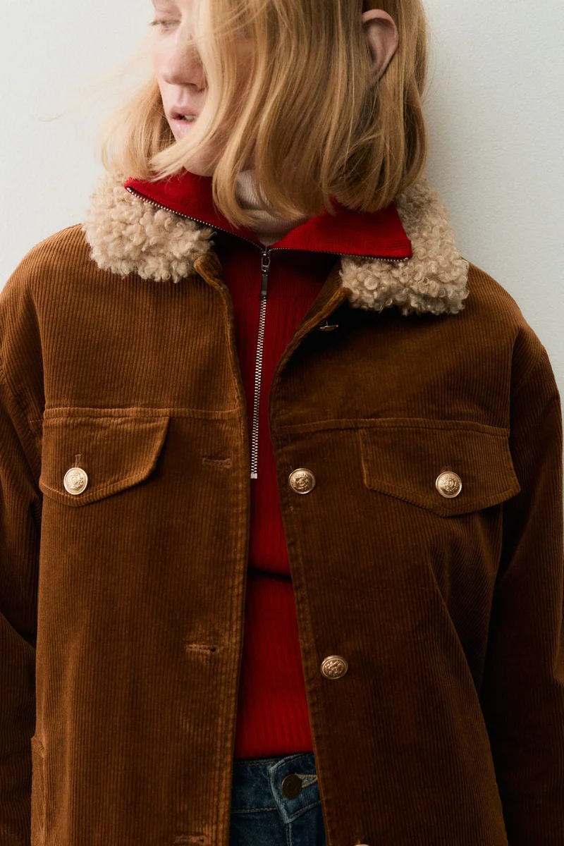 H&M Padded corduroy jacket