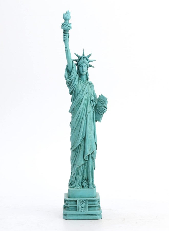 Veronese Design 12 3/8 Inch Statue of Liberty Resin Sculpture Handpainted Finish - Image 1
