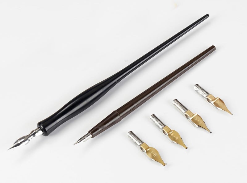 Speedball Cartooning Art Products Set - 8 Piece Drawing Pen Set with Nibs and Holders - Image 3
