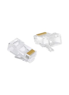 XLT Cat6 RJ45 Ethernet Cable Crimp Connectors, UTP Network Plug for Solid Wire and Standard Cable - 100 pcs  - Image 1