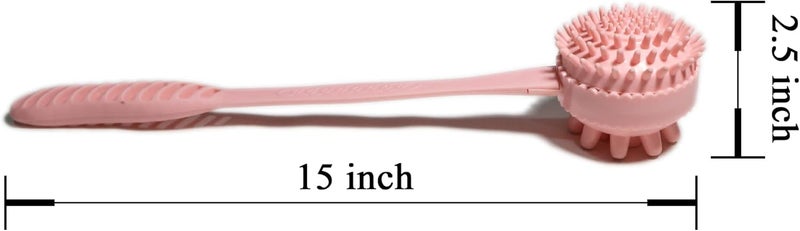 HPWFHPLF Manual Back Massagers 2 Pack Massage Hammer for Shoulder Soreness Relief 15 Inch Long Handheld Plastic Hammer for Whole Body Legs Arms Back in Home Office BluePink - Image 2