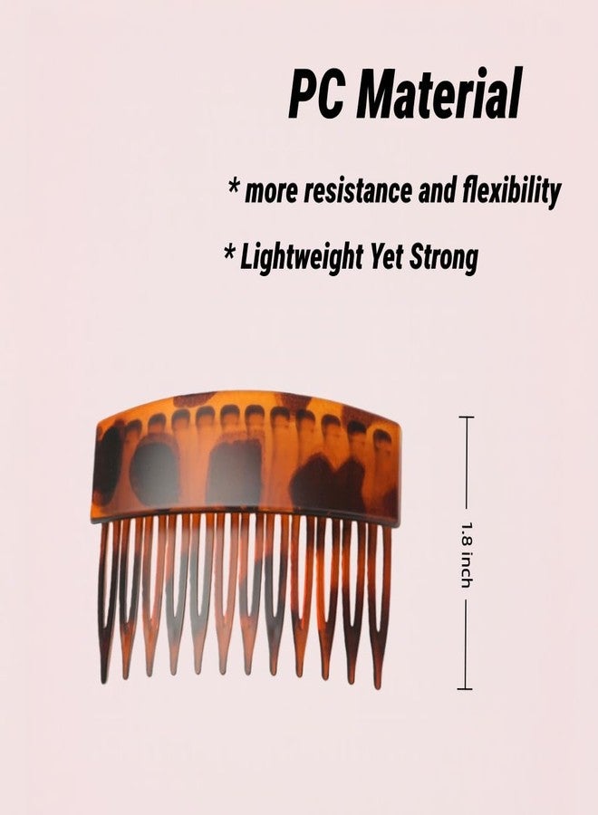 PIDOUDOU 3 Pieces Side Hair Combs for Women Hair, 12 Teeth Strong Hold Decorative Hair Side Combs for Girls Women - Image 3