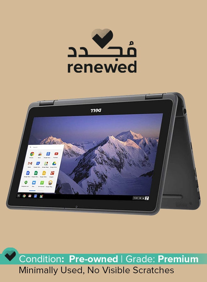 DELL Renewed -  Chromebook 3100 2in1 Laptop With 11.6-Inch Display,Intel Celeron N4020 Processor/4GB RAM/32GB Emmc/Intel UHD Graphics English Black - Image 1