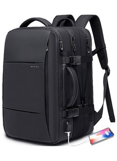 BANGE Travel Backpack,Flight Approved Carry On Backpack for International Travel Bag, Water Resistant Durable 17-inch Laptop Backpacks,Large Daypack Business Weekender Luggage Backpack for Men Women  - Image 1