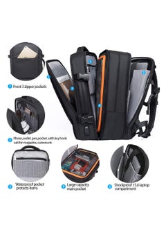 BANGE Travel Backpack,Flight Approved Carry On Backpack for International Travel Bag, Water Resistant Durable 17-inch Laptop Backpacks,Large Daypack Business Weekender Luggage Backpack for Men Women  - Image 3
