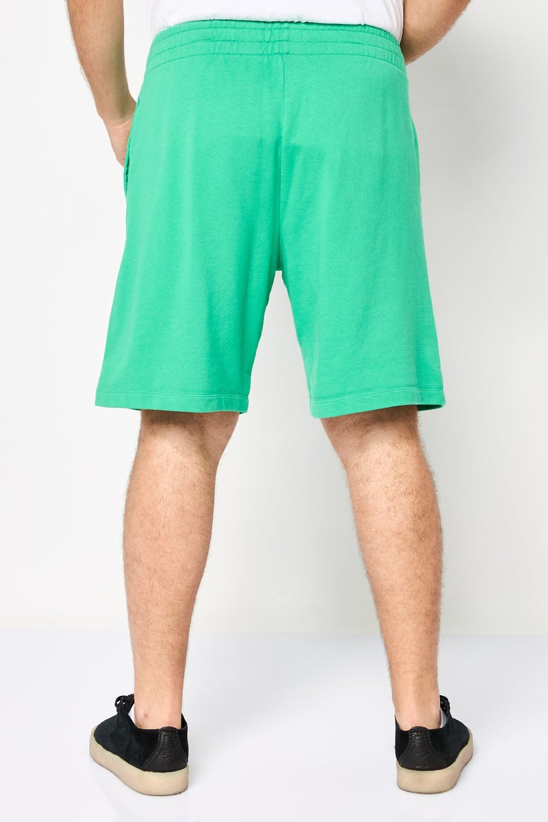 Replay Men Regular Fit Brand Logo Basic Shorts, Green - Image 4