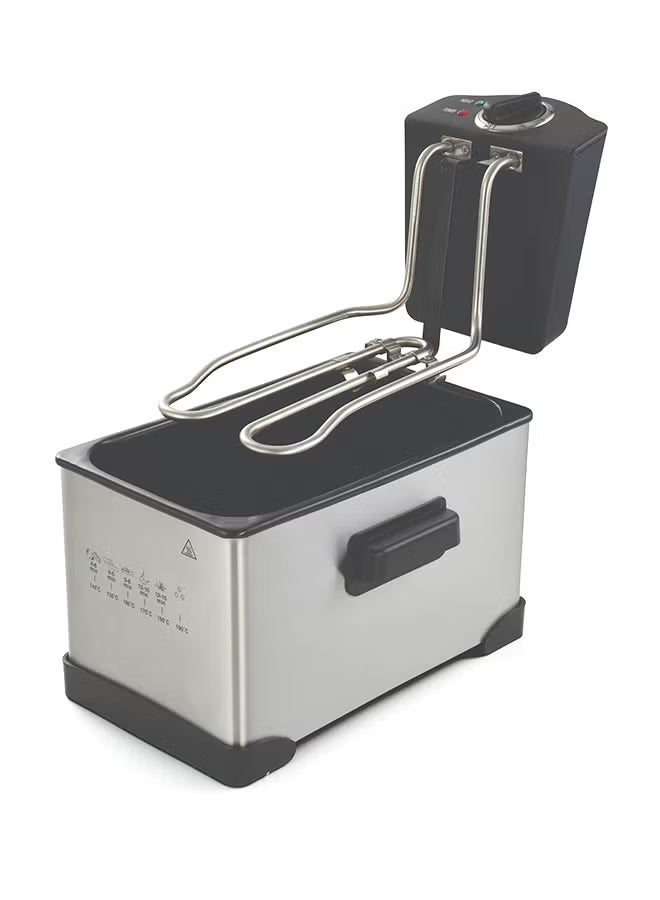 alsiaf 3L 1500W Deep Fryer with Thermostat Heat Control (Silver) - E04200S - Image 3