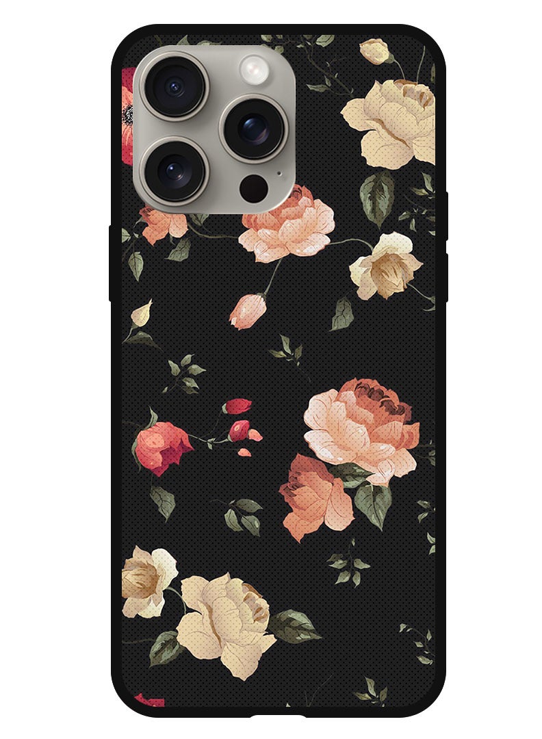 Theodor Protective Case Anti Scratch Shock Proof Bumper Cover For iPhone 15 Pro Colourful Lotus  - Image 1