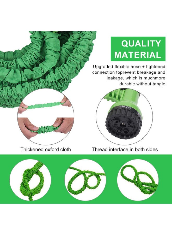 SHOPI Morelian 3 Times Expandable Garden Hose Leak-proof Expandable Hose High Pressure Telescopic Watering Pipe Magic Flexible Water Hose with 7 Function Spray Nozzle for Car Washing Garden Watering - Image 2