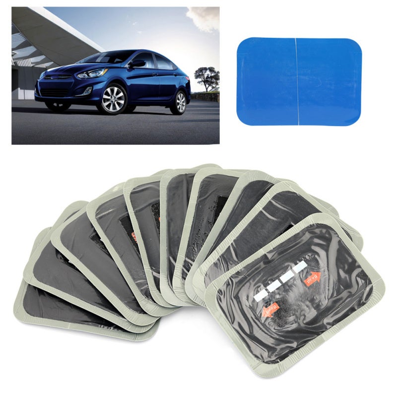 Car Tire Patch: 10Pcs High-quality Natural Rubber, Quick Effective Puncture Repair - Ultra Thin Lightweight Tubeless Repair Patch for Emergency Vehicle & Riding Use - Image 5