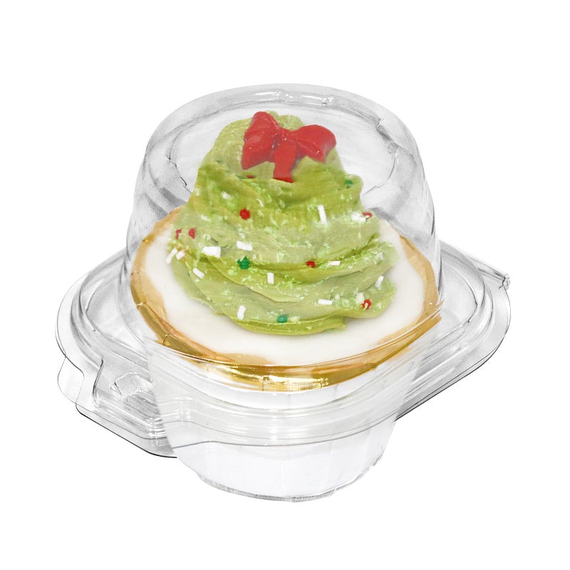 WIKDAY 50 Pcs Individual Cupcake Containers, Clear Plastic Cupcake Holders with Lids, Spacious 3" Design for Frosted Cupcakes, Stackable & Reusable for Parties, Baking, Picnics - Image 1