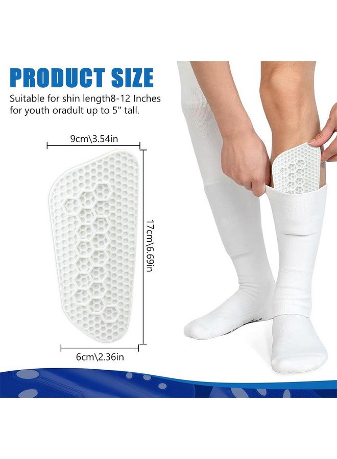 Proberos حراس الساقين السيليكون من بروبرس® 2 قطع للبالغين والمراهقين حراس الساقين حراس الساقين السيليكون وسادات حراس الساقين المضادة للصدمات بتصميم خلية النحل - Image 2