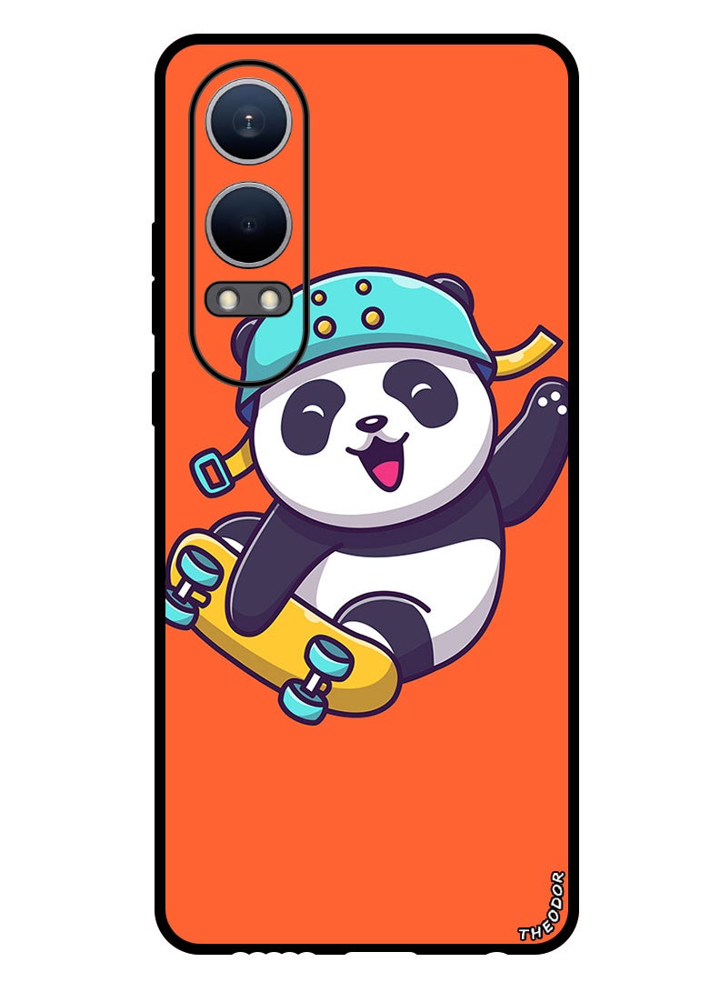 Theodor Protective Case Anti Scratch Shock Proof Bumper Cover For OnePlus Nord CE4 Lite Skiing Panda - Image 1