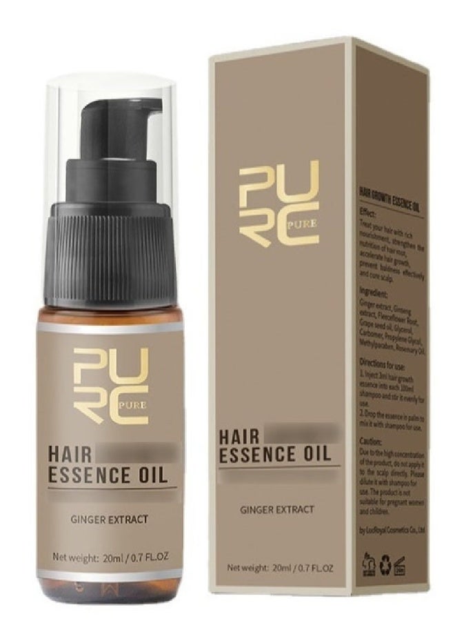 PURC Hair Essence Oil – Ginger Extract Formula for Hair Growth & Scalp Nourishment – Strengthens Roots, Reduces Hair Fall – 30ml - Image 1