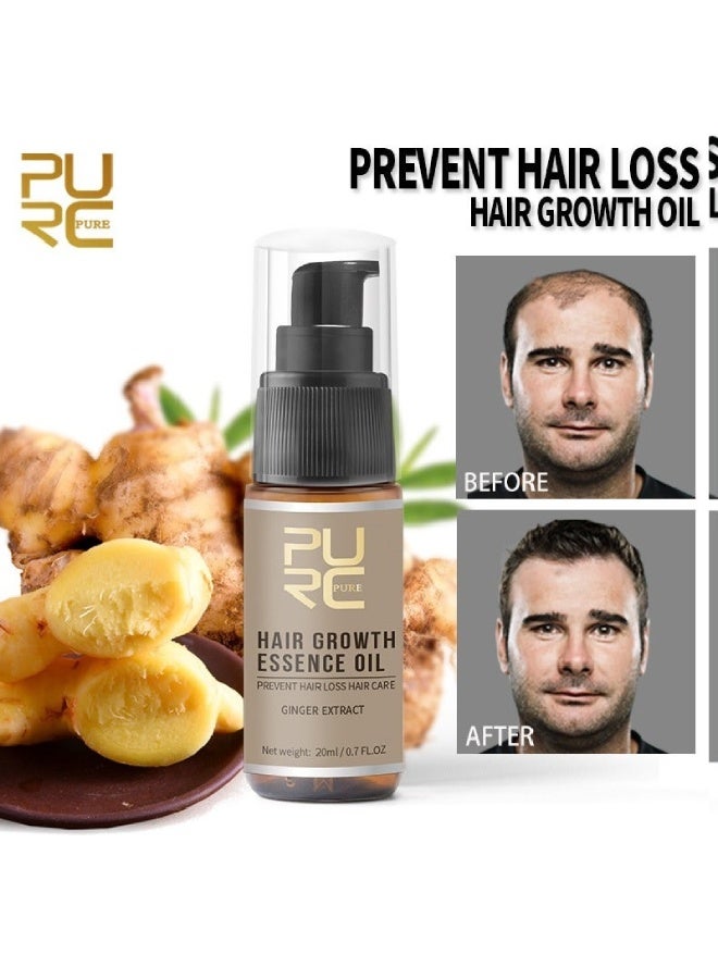 PURC Hair Essence Oil – Ginger Extract Formula for Hair Growth & Scalp Nourishment – Strengthens Roots, Reduces Hair Fall – 30ml - Image 2