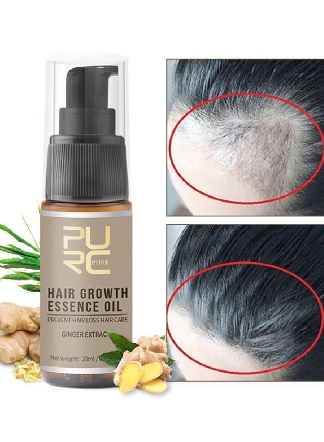 PURC Hair Essence Oil – Ginger Extract Formula for Hair Growth & Scalp Nourishment – Strengthens Roots, Reduces Hair Fall – 30ml - Image 3