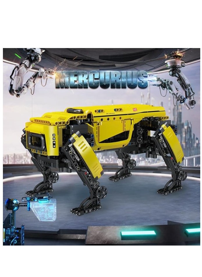 15075 Educational Robot Dog MK Dynamics Building Block Toy , Building Blocks Set to Build(936 Pieces with Motor/APP Remote Control), Gift for Boy & Girls/Adult Collections Enthusiasts