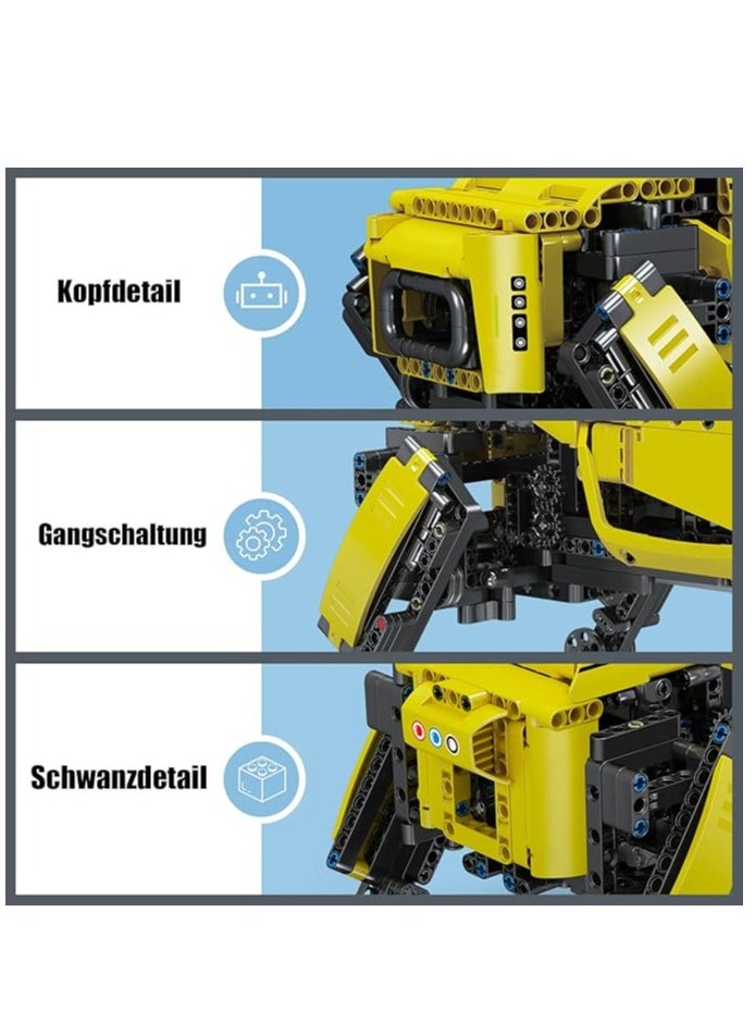 15075 Educational Robot Dog MK Dynamics Building Block Toy , Building Blocks Set to Build(936 Pieces with Motor/APP Remote Control), Gift for Boy & Girls/Adult Collections Enthusiasts