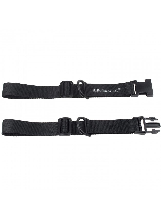 Wisdompro Backpack Chest Strap, Heavy Duty Adjustable Backpack Sternum Strap Chest Belt with Quick Release Buckle for Hiking and Jogging - with Slide Locks (Black) - Image 1