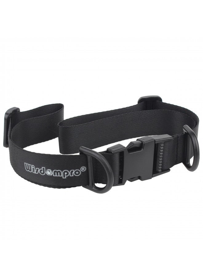 Wisdompro Backpack Chest Strap, Heavy Duty Adjustable Backpack Sternum Strap Chest Belt with Quick Release Buckle for Hiking and Jogging - with Slide Locks (Black) - Image 2