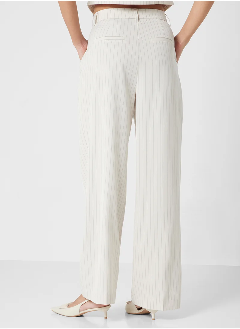 VERO MODA Vmtroian Wide Pinstripe Dad Pants