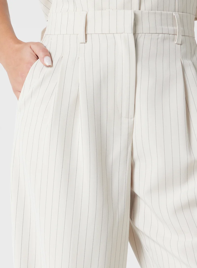 فيرو مودا Vmtroian Wide Pinstripe Dad Pants