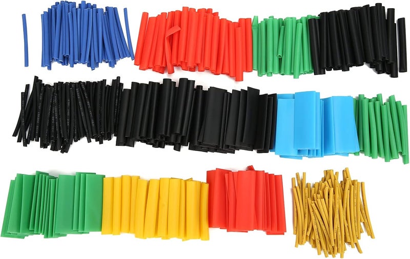 Heat Shrink Tube 530PCS Insulation Sleeve Set Colorful Shrinkable Cable Sleeving Wrap for Electrical Wiring Automotive DIY Projects in Various Sizes - Image 1