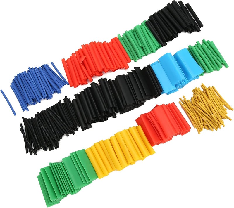Heat Shrink Tube 530PCS Insulation Sleeve Set Colorful Shrinkable Cable Sleeving Wrap for Electrical Wiring Automotive DIY Projects in Various Sizes - Image 4