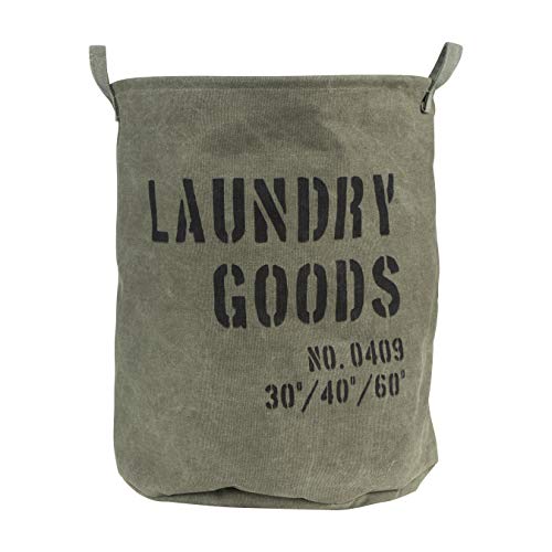 Danya B Danya B . Military Laundry Basket, Foldable Canvas Clothes Hamper and Storage Bin  - Image 1