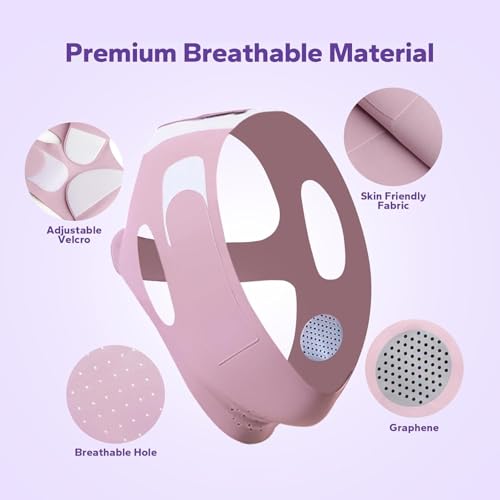 VANITYA Silicone V Face Mask Face Lift Up Belt for Double Chin & Jawline Shaping, Reusable & Adjustable Face Slimming Band for Firm & Youthful Skin Anti-Aging V Line Lifting Strap for Women & Men - Image 4